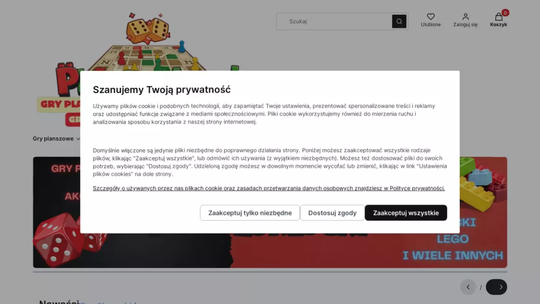Zrzut ekranu strony