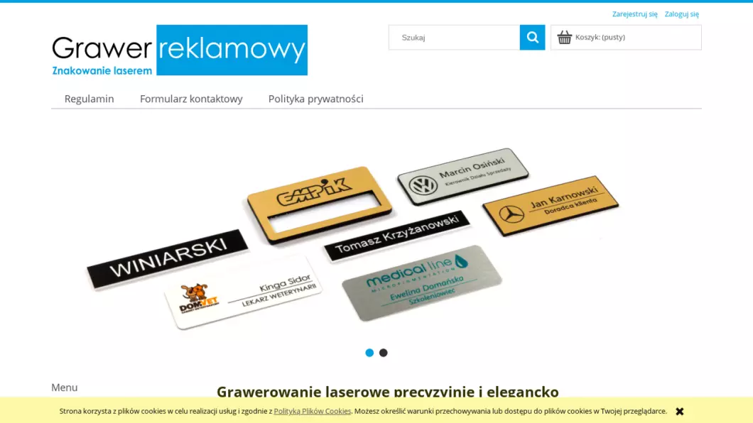 Zrzut ekranu strony