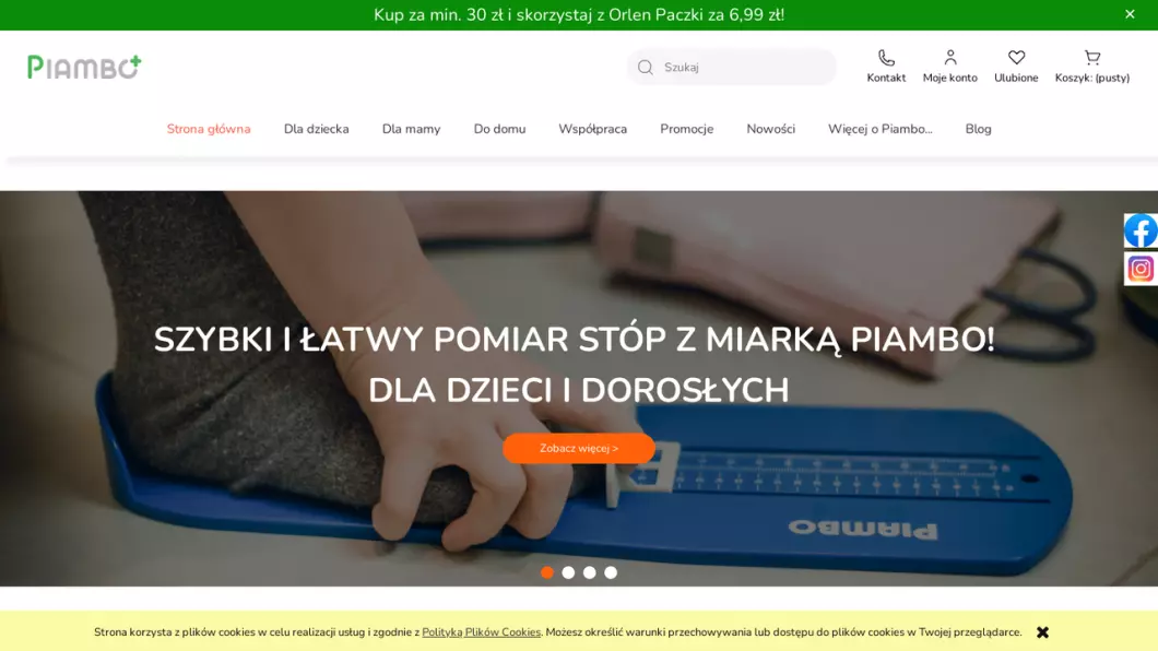 Zrzut ekranu strony